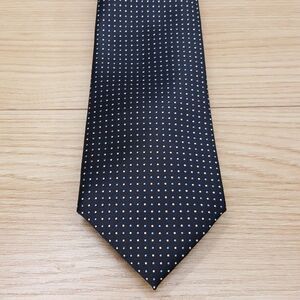 CLUB ROOM Mens Neck Tie Black Micro Dot Classic Necktie